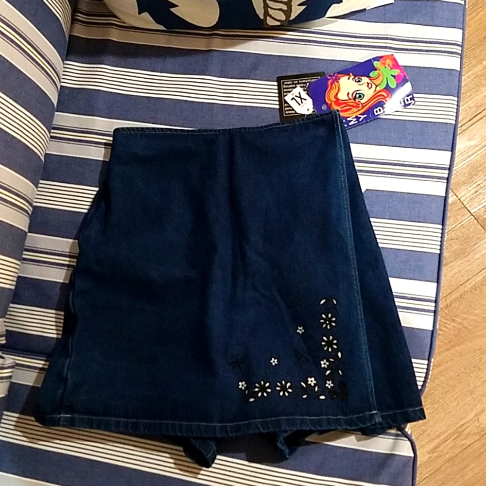 Girl Denim Skorts  XL 16
